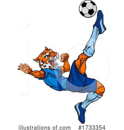 Royalty-Free (RF) Tiger Clipart Illustration by AtStockIllustration - Stock Sample #1733354