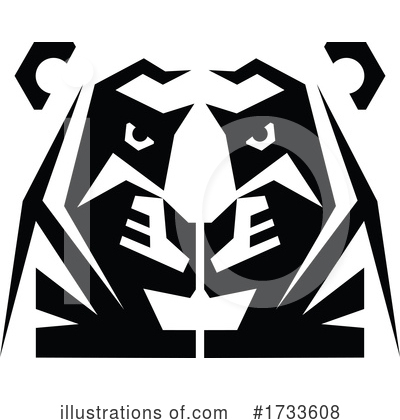 Tiger Clipart #1733608 by Vector Tradition SM