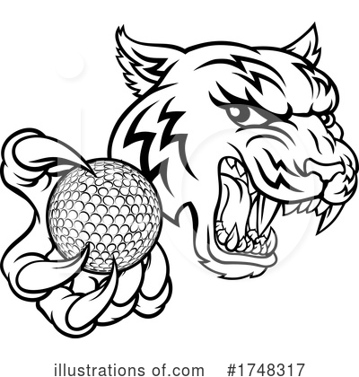 Royalty-Free (RF) Tiger Clipart Illustration by AtStockIllustration - Stock Sample #1748317