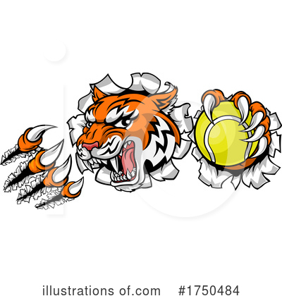 Royalty-Free (RF) Tiger Clipart Illustration by AtStockIllustration - Stock Sample #1750484