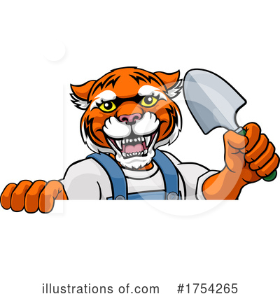 Royalty-Free (RF) Tiger Clipart Illustration by AtStockIllustration - Stock Sample #1754265
