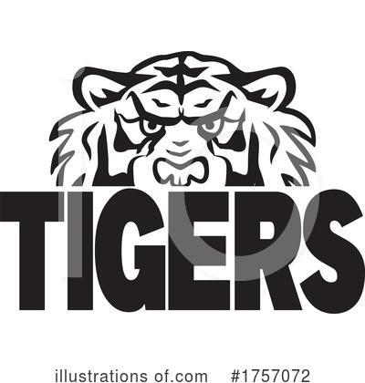 Royalty-Free (RF) Tiger Clipart Illustration by Johnny Sajem - Stock Sample #1757072