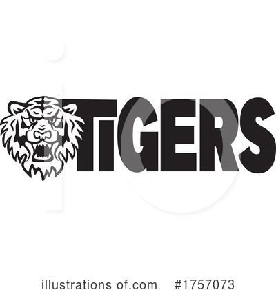 Royalty-Free (RF) Tiger Clipart Illustration by Johnny Sajem - Stock Sample #1757073