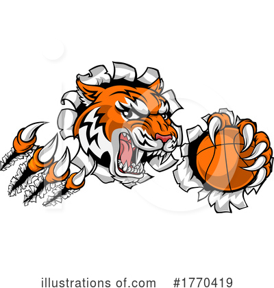 Royalty-Free (RF) Tiger Clipart Illustration by AtStockIllustration - Stock Sample #1770419