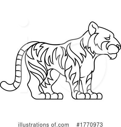 Royalty-Free (RF) Tiger Clipart Illustration by AtStockIllustration - Stock Sample #1770973