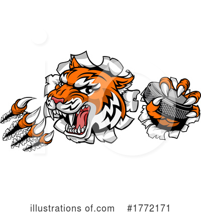 Royalty-Free (RF) Tiger Clipart Illustration by AtStockIllustration - Stock Sample #1772171