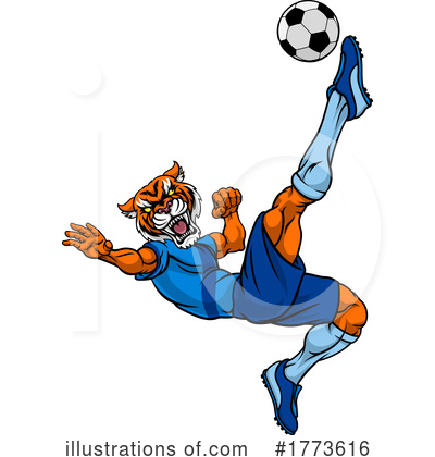 Royalty-Free (RF) Tiger Clipart Illustration by AtStockIllustration - Stock Sample #1773616