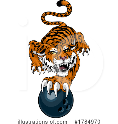 Royalty-Free (RF) Tiger Clipart Illustration by AtStockIllustration - Stock Sample #1784970