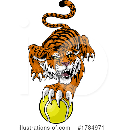 Royalty-Free (RF) Tiger Clipart Illustration by AtStockIllustration - Stock Sample #1784971