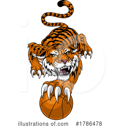 Royalty-Free (RF) Tiger Clipart Illustration by AtStockIllustration - Stock Sample #1786478