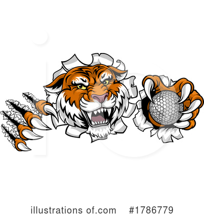 Royalty-Free (RF) Tiger Clipart Illustration by AtStockIllustration - Stock Sample #1786779