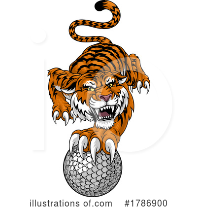 Royalty-Free (RF) Tiger Clipart Illustration by AtStockIllustration - Stock Sample #1786900