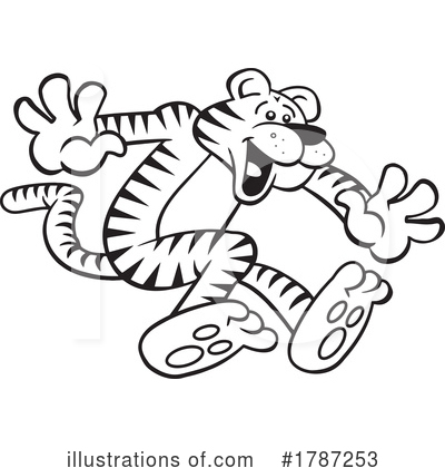 Royalty-Free (RF) Tiger Clipart Illustration by Johnny Sajem - Stock Sample #1787253