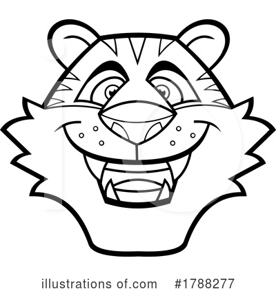Royalty-Free (RF) Tiger Clipart Illustration by Hit Toon - Stock Sample #1788277