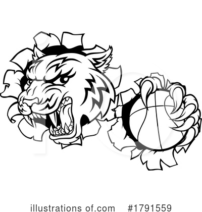 Royalty-Free (RF) Tiger Clipart Illustration by AtStockIllustration - Stock Sample #1791559