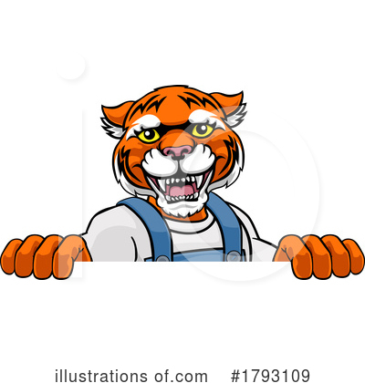 Royalty-Free (RF) Tiger Clipart Illustration by AtStockIllustration - Stock Sample #1793109