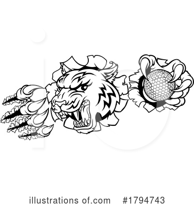Royalty-Free (RF) Tiger Clipart Illustration by AtStockIllustration - Stock Sample #1794743