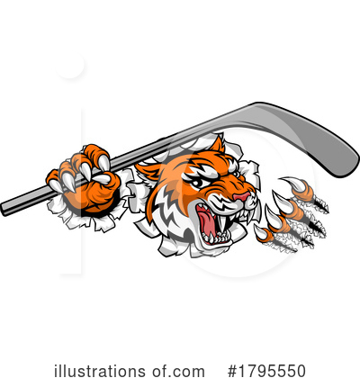 Royalty-Free (RF) Tiger Clipart Illustration by AtStockIllustration - Stock Sample #1795550