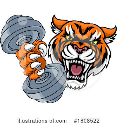 Royalty-Free (RF) Tiger Clipart Illustration by AtStockIllustration - Stock Sample #1808522