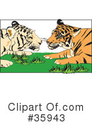 Tiger Clipart #35943 by Dennis Holmes Designs