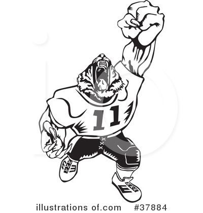 Football Clipart #37884 by David Rey