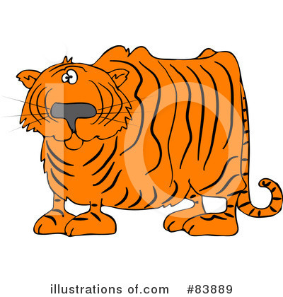 Royalty-Free (RF) Tiger Clipart Illustration by djart - Stock Sample #83889