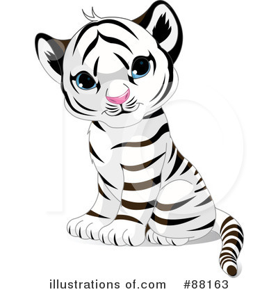 Royalty-Free (RF) Tiger Clipart Illustration by Pushkin - Stock Sample #88163
