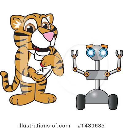 Royalty-Free (RF) Tiger Cub Mascot Clipart Illustration by Mascot Junction - Stock Sample #1439685