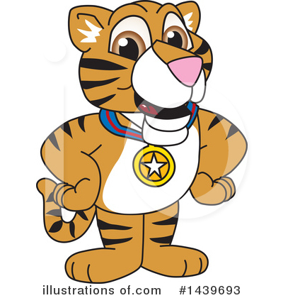 Royalty-Free (RF) Tiger Cub Mascot Clipart Illustration by Mascot Junction - Stock Sample #1439693