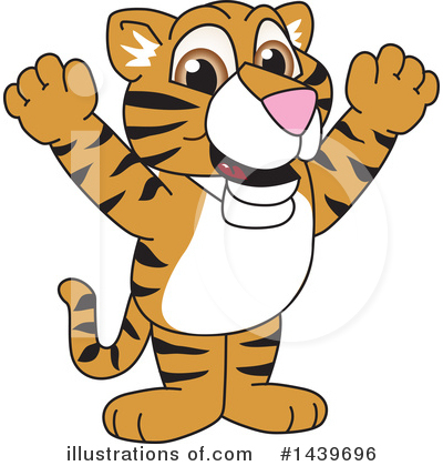 Royalty-Free (RF) Tiger Cub Mascot Clipart Illustration by Mascot Junction - Stock Sample #1439696