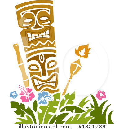 Tiki Torch Clipart #1321786 by BNP Design Studio