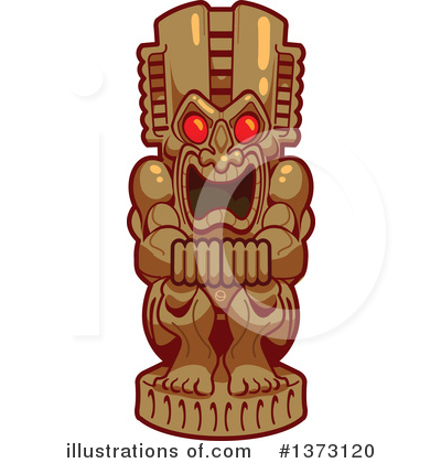 Royalty-Free (RF) Tiki Clipart Illustration by Clip Art Mascots - Stock Sample #1373120