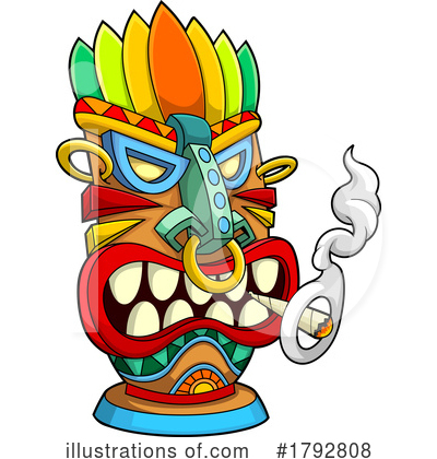 Tiki Clipart #1792808 by Hit Toon