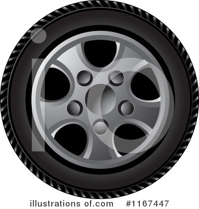 Royalty-Free (RF) Tire Clipart Illustration by Lal Perera - Stock Sample #1167447