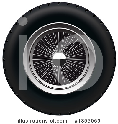 Royalty-Free (RF) Tire Clipart Illustration by vectorace - Stock Sample #1355069