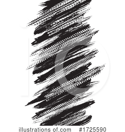 Tread Marks Clipart #1725590 by Vector Tradition SM