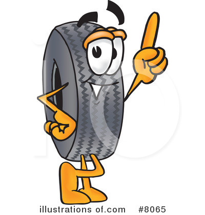 Tire Clipart #8065 by Mascot Junction