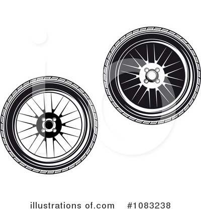 Royalty-Free (RF) Tires Clipart Illustration by Vector Tradition SM - Stock Sample #1083238