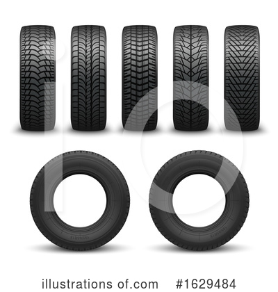 Royalty-Free (RF) Tires Clipart Illustration by Vector Tradition SM - Stock Sample #1629484