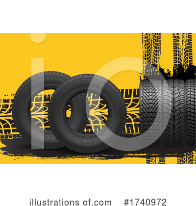 Royalty-Free (RF) Tires Clipart Illustration by Vector Tradition SM - Stock Sample #1740972