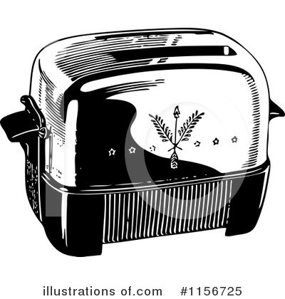 Royalty-Free (RF) Toaster Clipart Illustration by BestVector - Stock Sample #1156725