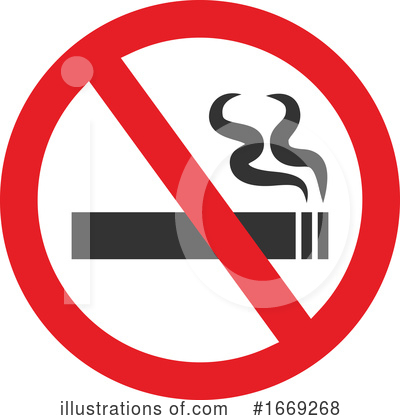 No Smoking Clipart #1669268 by Vector Tradition SM
