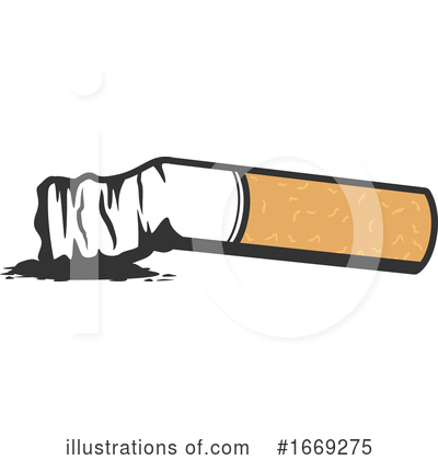 Cigarette Clipart #1669275 by Vector Tradition SM