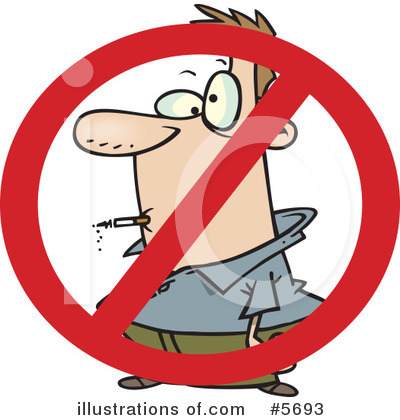 No Smoking Clipart #5693 by toonaday