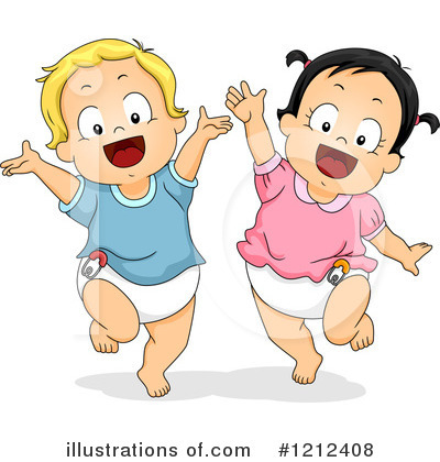 Royalty-Free (RF) Toddler Clipart Illustration by BNP Design Studio - Stock Sample #1212408