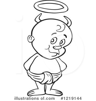 Toddler Clipart #1219144 by LaffToon