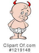 Toddler Clipart #1219148 by LaffToon