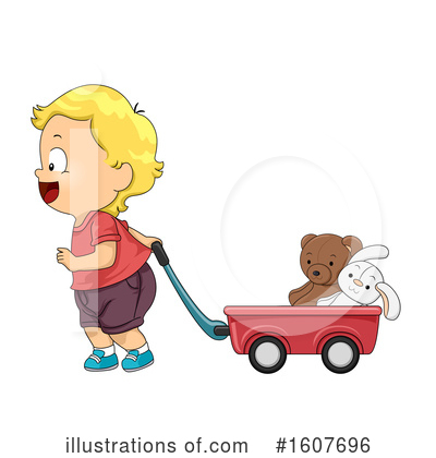Red Wagon Clipart #1607696 by BNP Design Studio