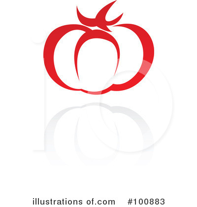 Royalty-Free (RF) Tomato Clipart Illustration by cidepix - Stock Sample #100883