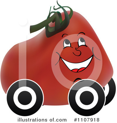 Royalty-Free (RF) Tomato Clipart Illustration by Andrei Marincas - Stock Sample #1107918